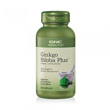 GNC GINKO BILOBA PLUS 100 капсул
