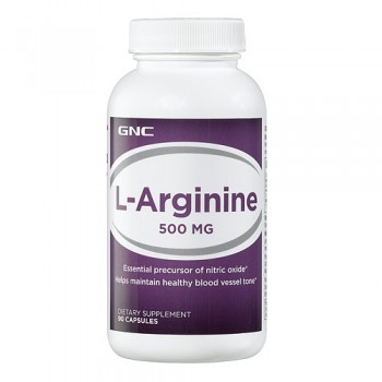 GNC L-ARGININE 500 90 капсул