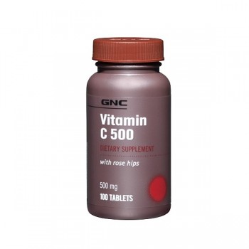 GNC VIT C 500 ROSE HIPS 100 капсул