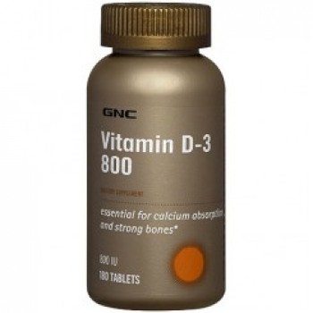 GNC VITAMIN D-3 800 180 капсул
