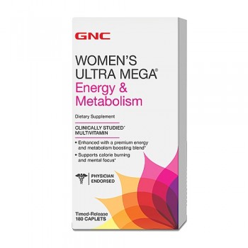 GNC WOMENS ULTRA MEGA ENERGY  METABOLI 180 капсул