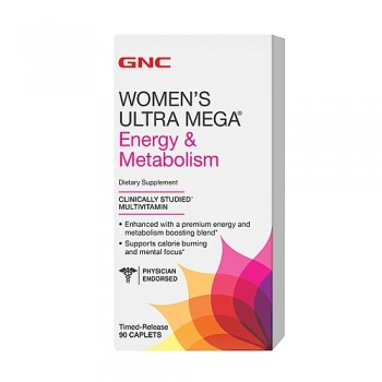GNC WOMENS ULTRA MEGA ENERGY  METABOLI 90 капсул